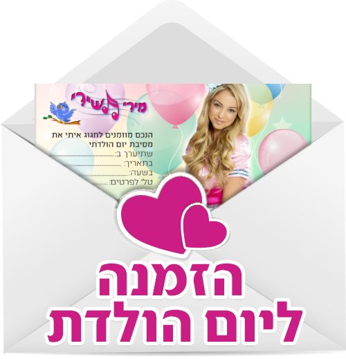 הזמנה להפעלה ליום הולדת